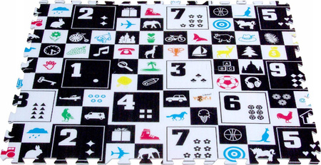 PUZZLE PIANKOWE DUŻA MATA EDUKACYJNA 180 X 120 CM
