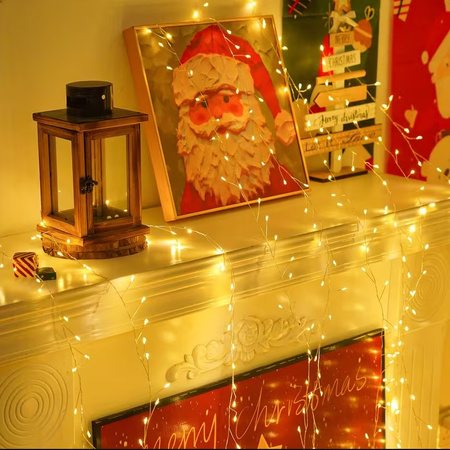 LAMPKI CHOINKOWE 5000 LED MICRO DRUCIK BIAŁE CIEPŁE