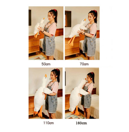 10 x PODUSZKA MASKOTKA PLUSZAK GĘŚ 50 CM