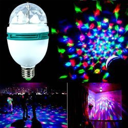 ŻARÓWKA DISCO OBROTOWA LED PROJEKTOR LASER