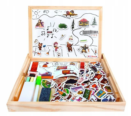 TABLICA DREWNIANA MASZA I NIEDŹWIEDŹ - 180 sztuk