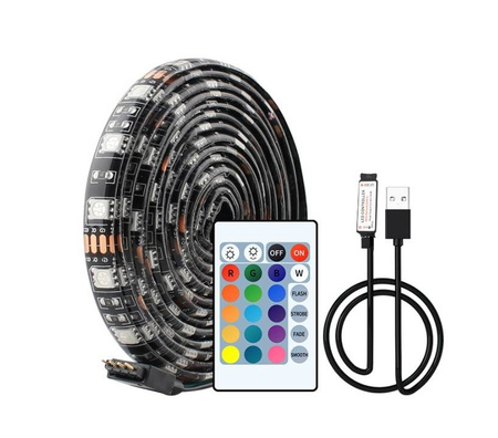 TAŚMA LED DO TELEWIZORA RGB 3M 5V + PILOT