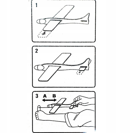 DUŻY SAMOLOT NA GUMKĘ SAMOLOT LATAJĄCY RZUTKA