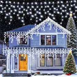 LAMPKI SOPLE 500 LED - BARWA BIAŁA ZIMNA Z FLASHEM