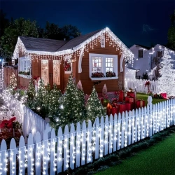 LAMPKI SOPLE 300 LED - BIAŁE ZIMNE Z BIAŁYM FLASHEM